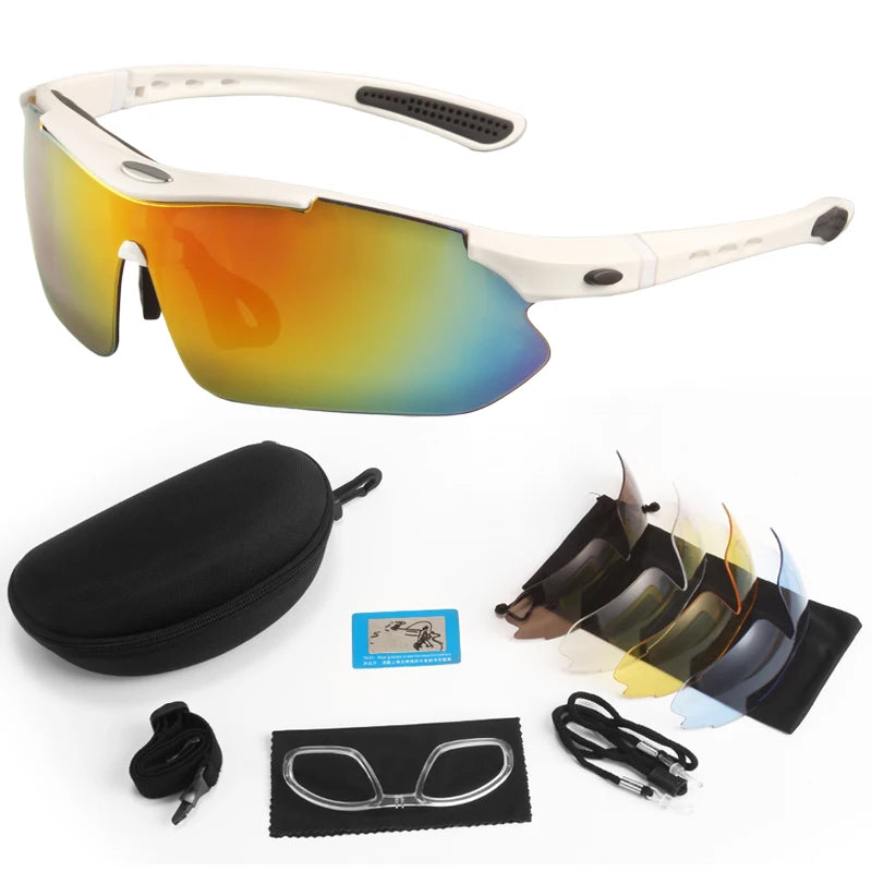 5 Lens Set Polarized Tactical Goggles