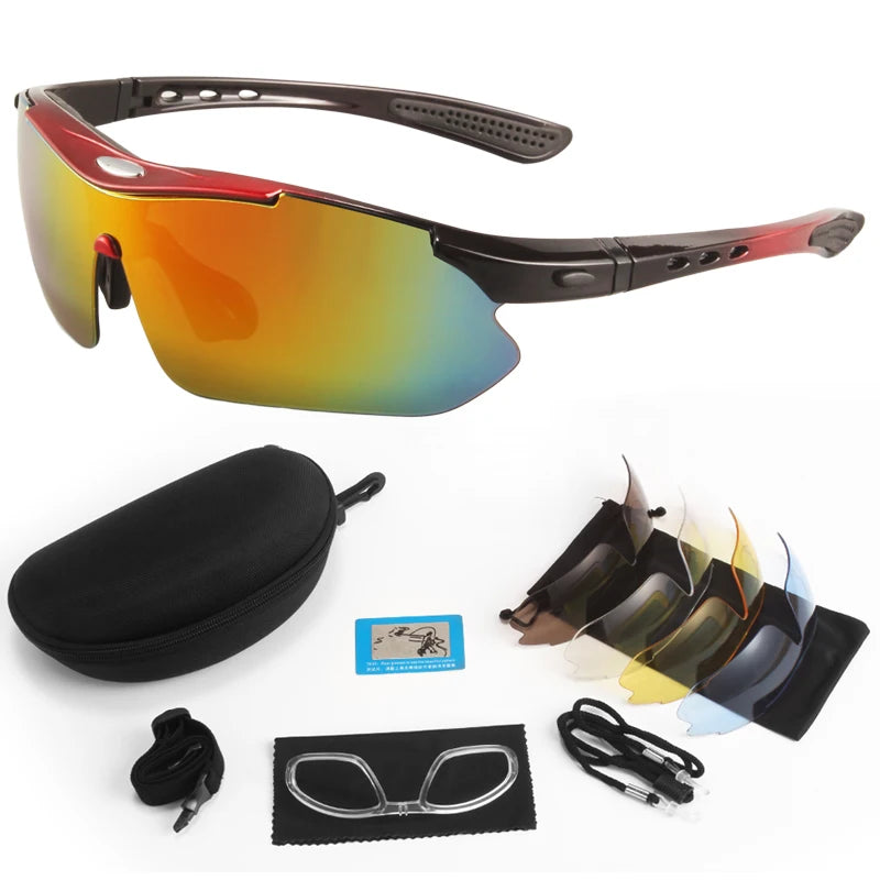 5 Lens Set Polarized Tactical Goggles