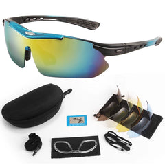 5 Lens Set Polarized Tactical Goggles