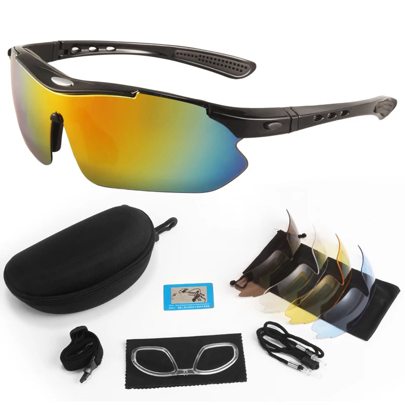 5 Lens Set Polarized Tactical Goggles