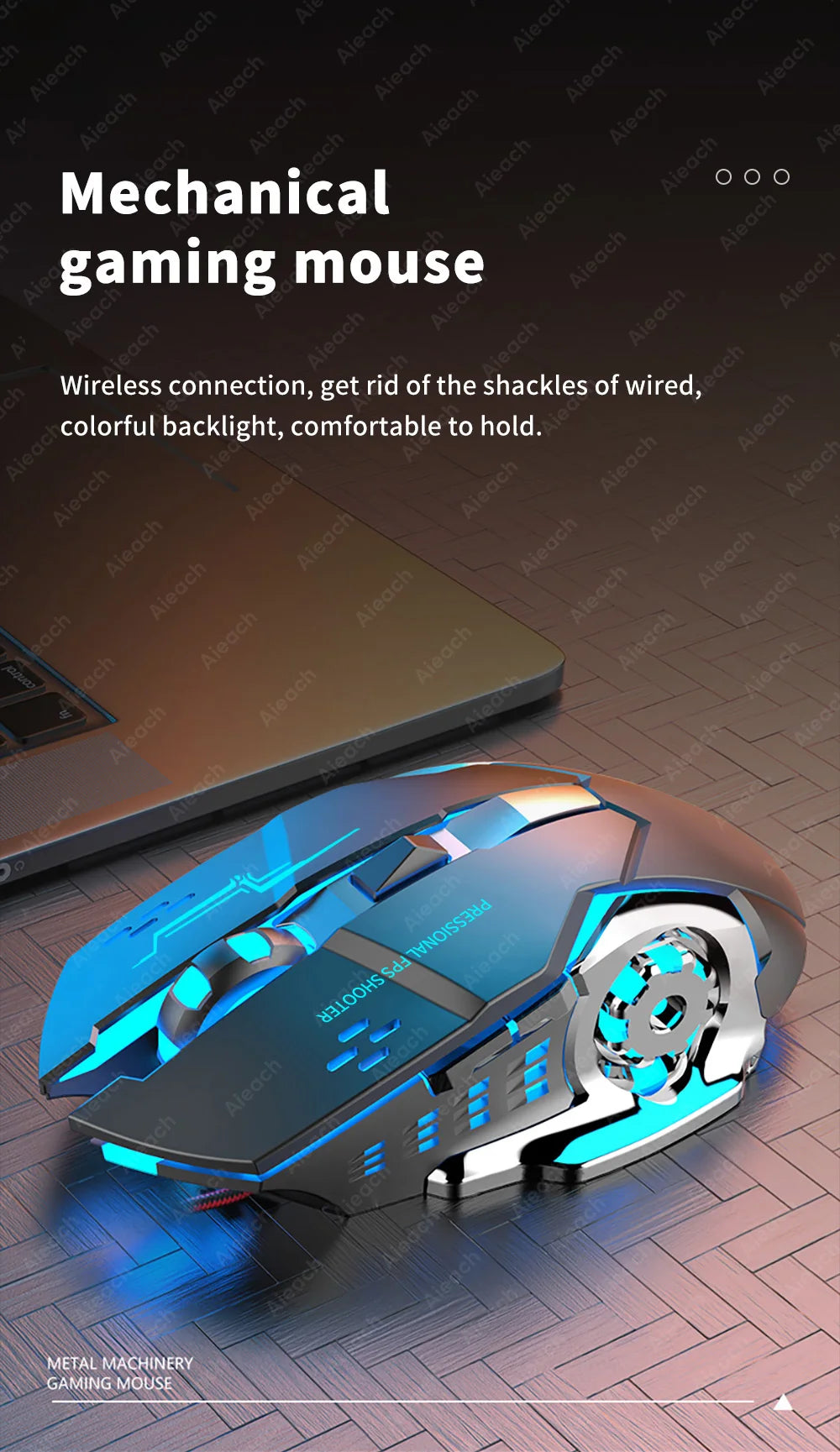 AIEACH Bluetooth Gaming Mouse