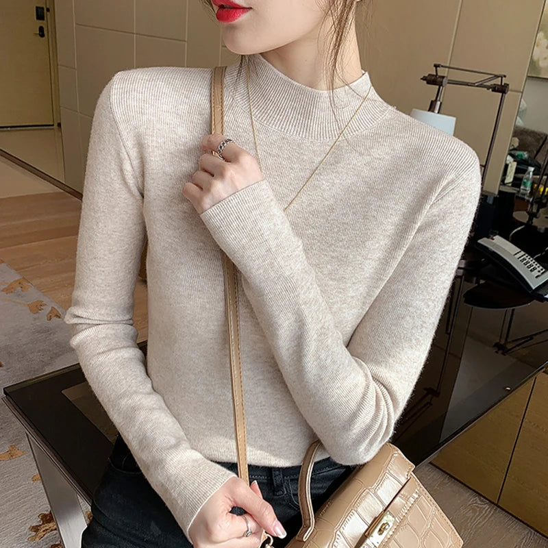 AOSSVIAO Turtleneck Sweater - Women's Fashion