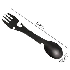 5 in 1 Camping Multi-functional Fork, Knife, Spoon Bottle/Can Opener