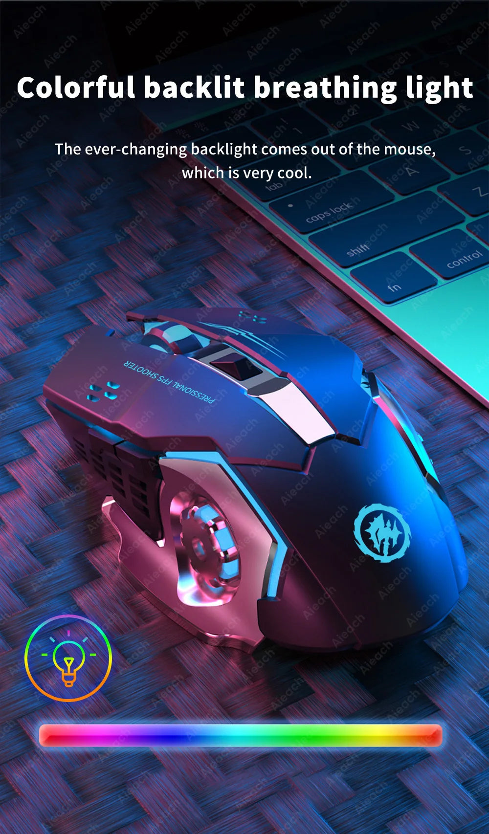 AIEACH Bluetooth Gaming Mouse