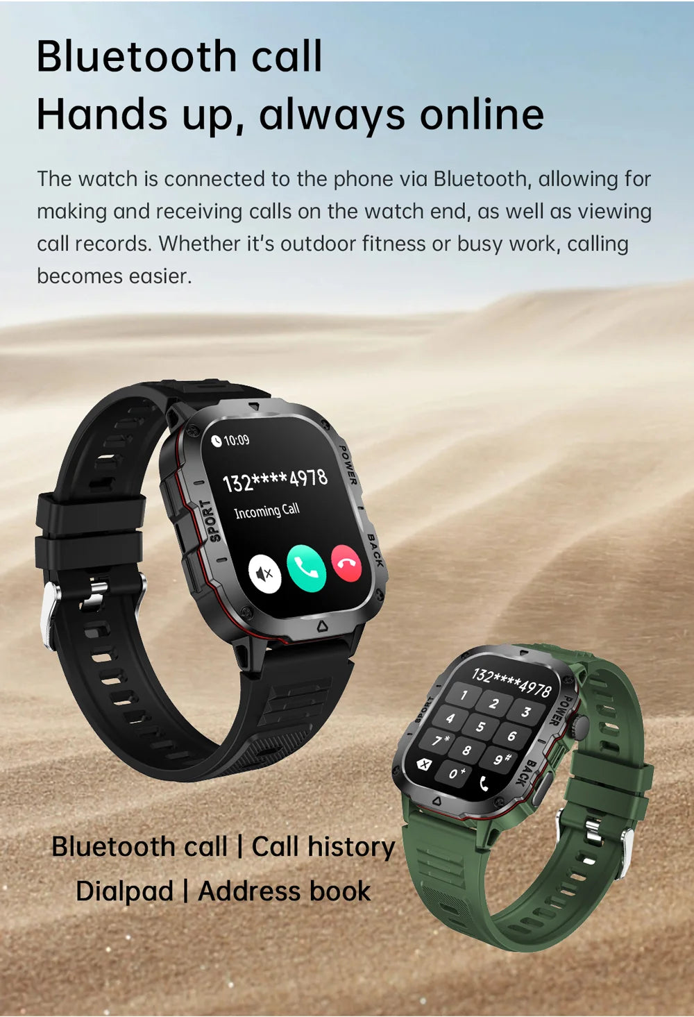 2024 New Outoor Military Smart Watch