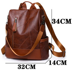 KMFFLY Soft Leather Backpack