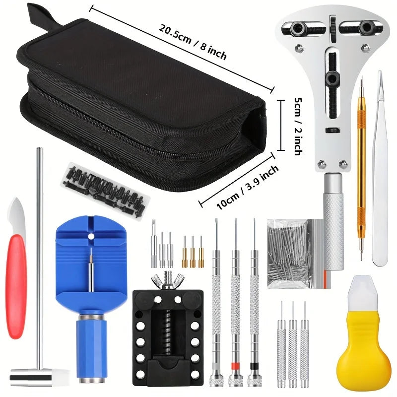 147pcs/set Watchmaker Watch Repair Kit