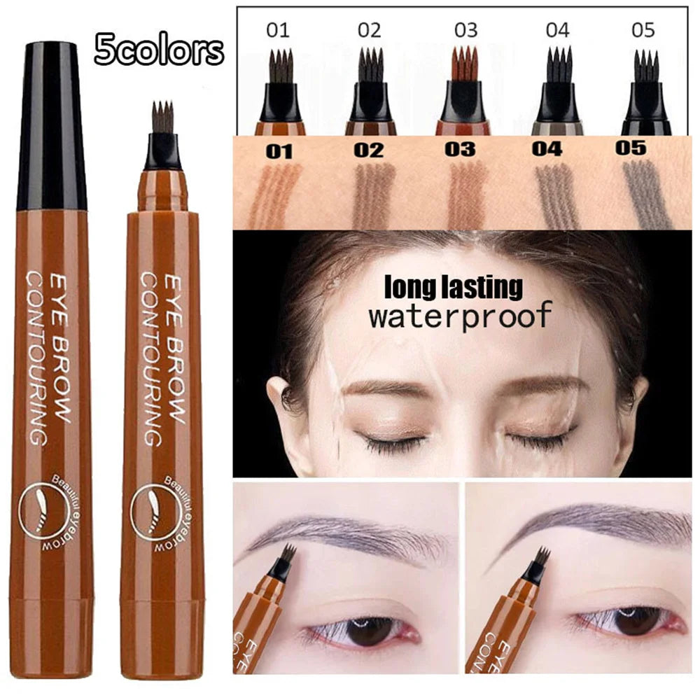 4 Splitted Head Eyebrow Pencil