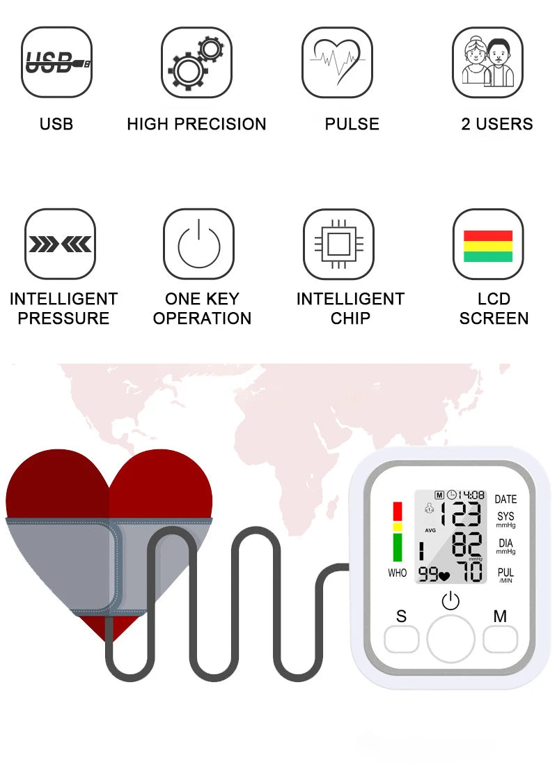 Digital Tonometer Blood Pressure Monitor