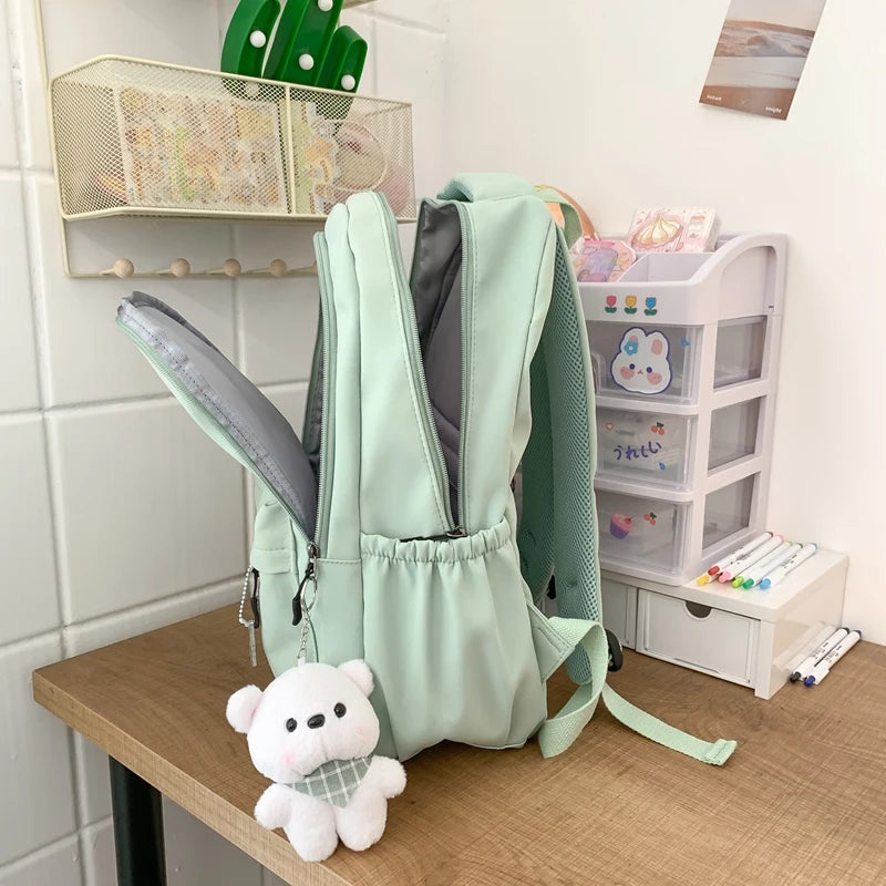 Cute Backpack with Plush Doll