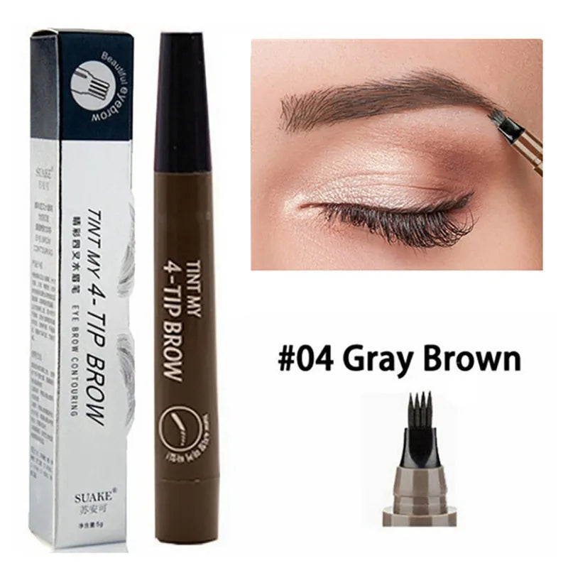 4 Splitted Head Eyebrow Pencil