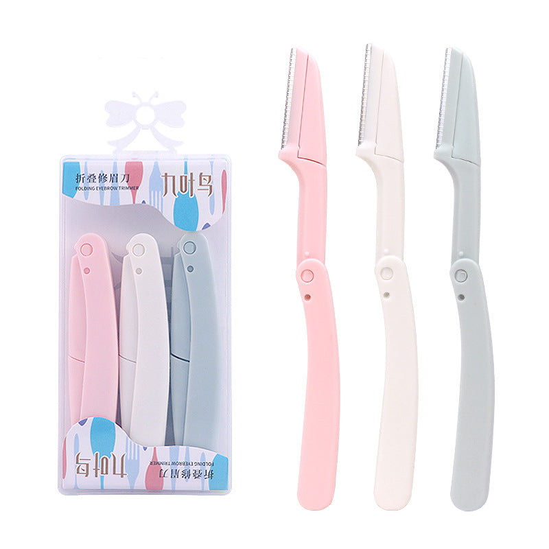 3pcs Fold Eyebrow Trimmer