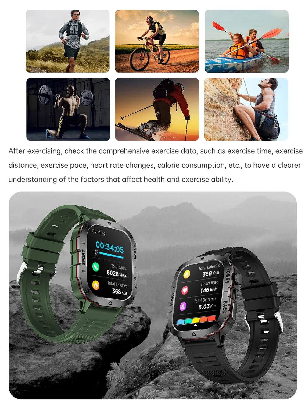 2024 New Outoor Military Smart Watch