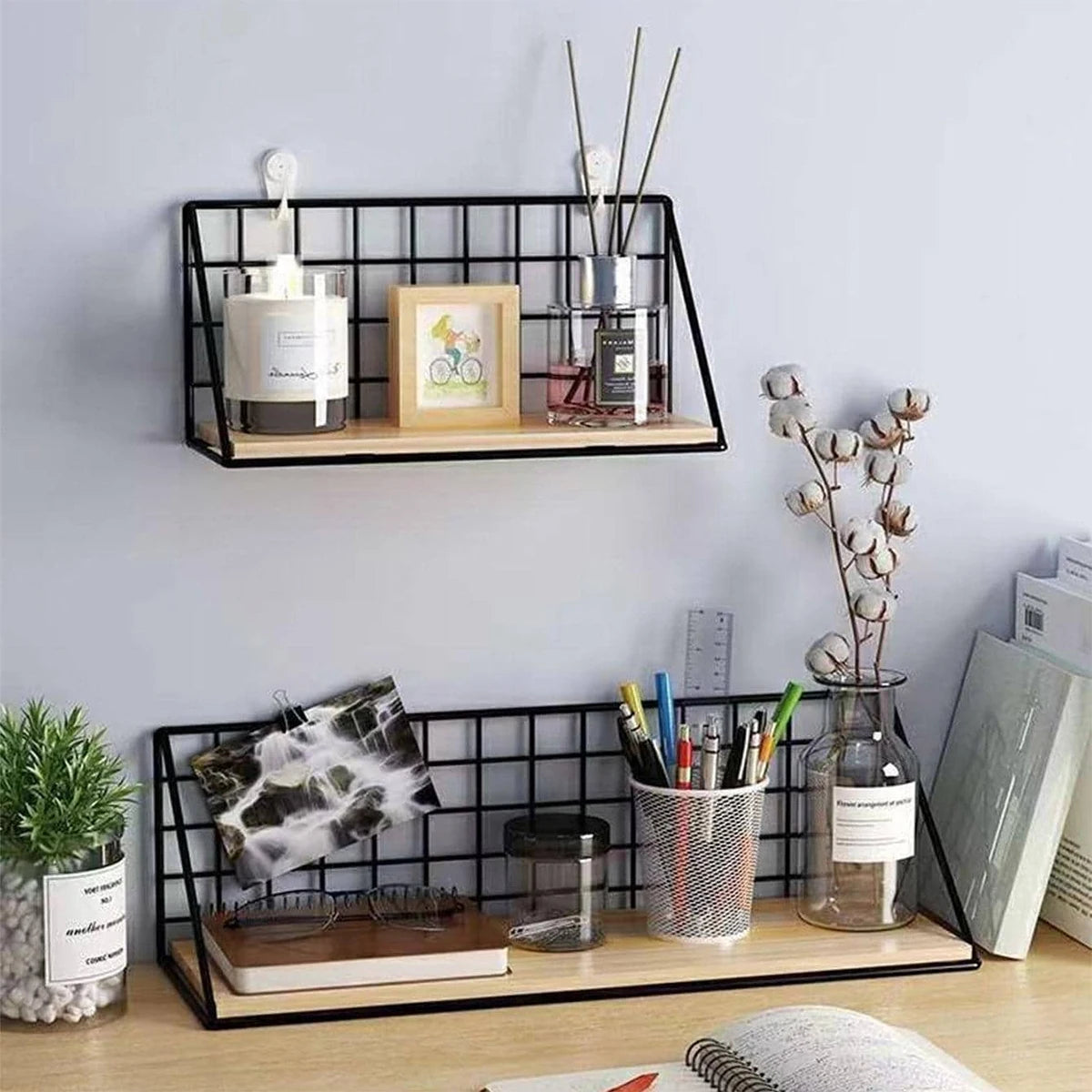 Creative wall mounted shelves