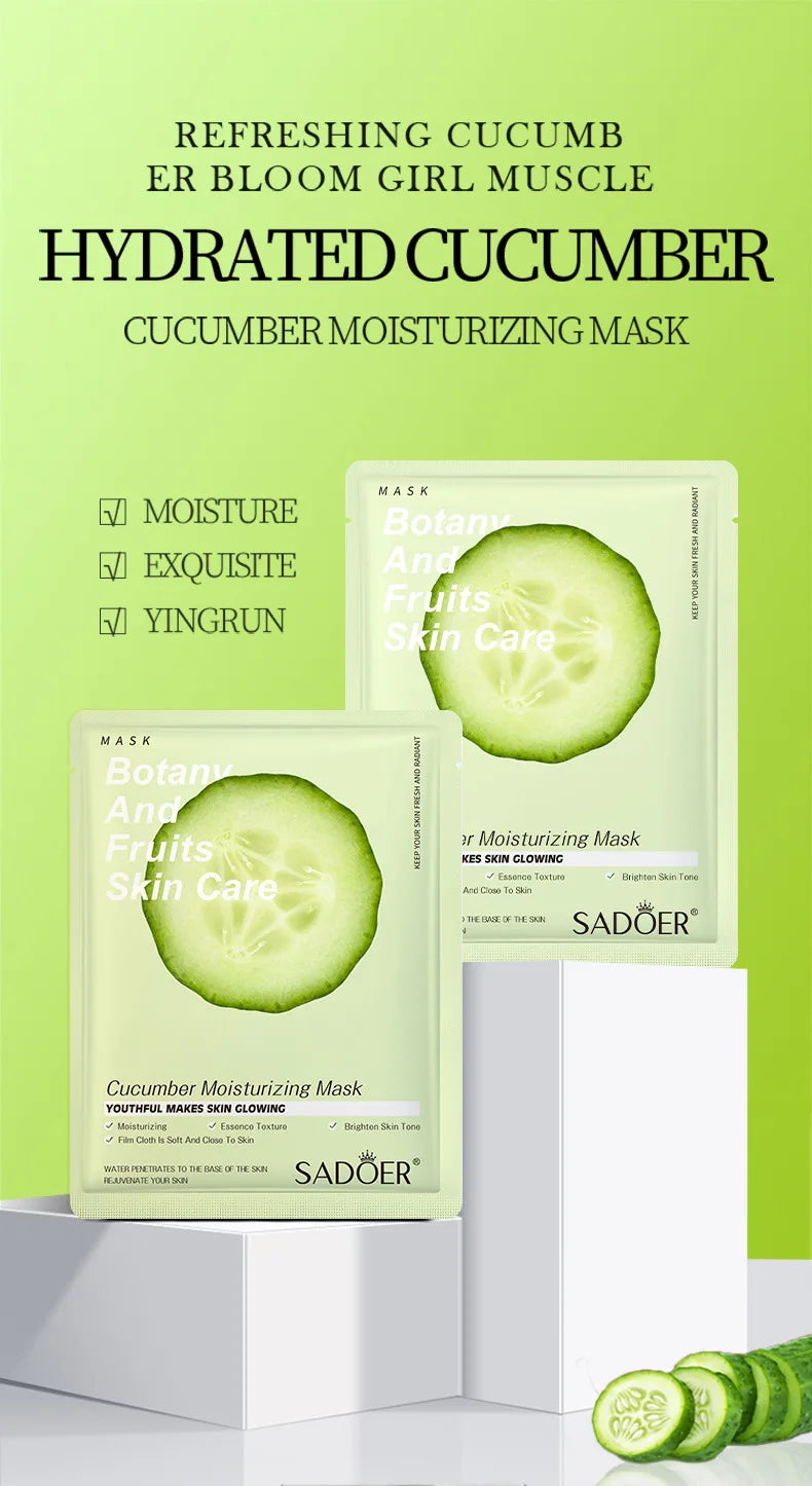 8pcs Natural Plant Face Mask Beauty Skincare