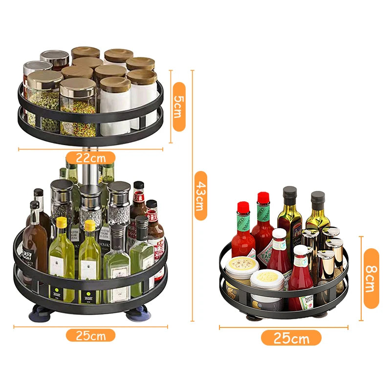 360° Rotation Spice Rack