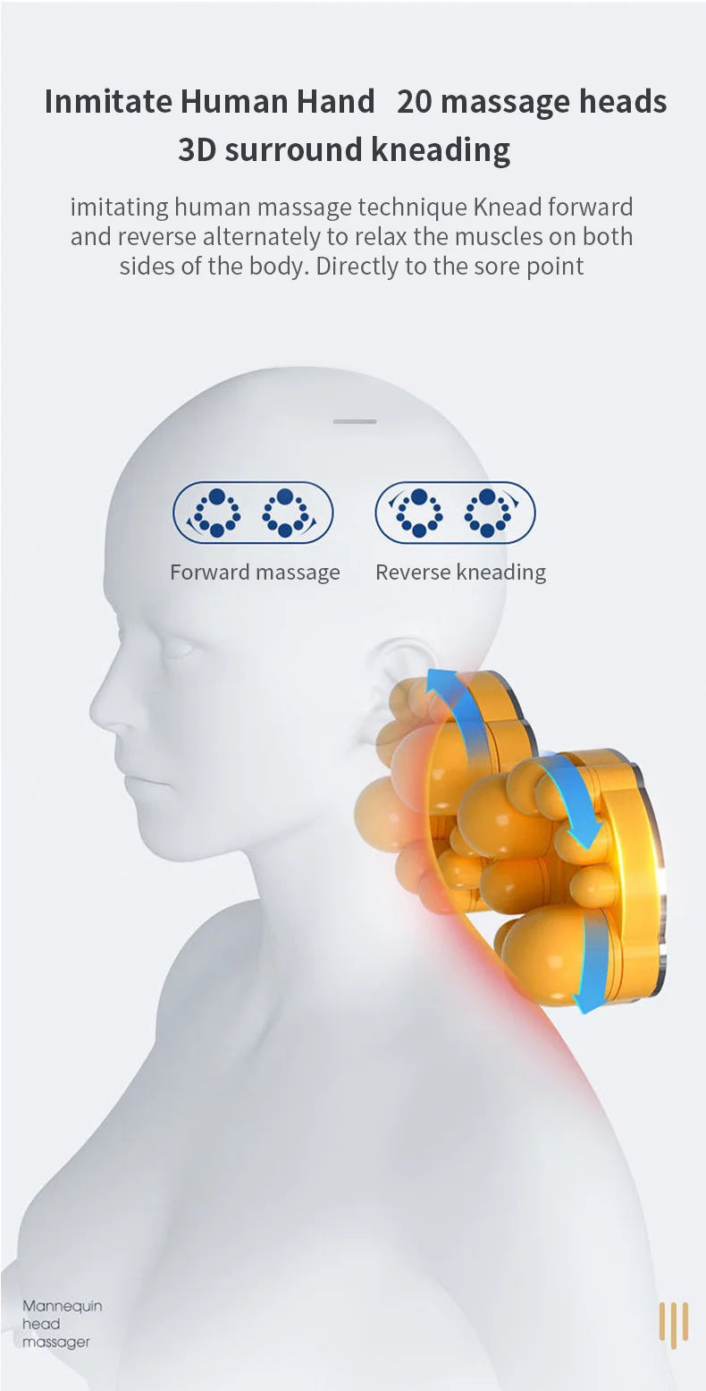 Electric Head, Neck, Cervical Massager