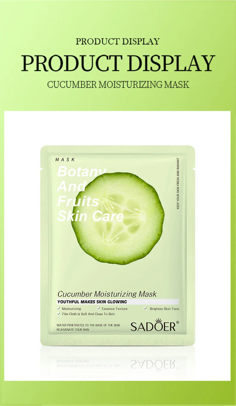 8pcs Natural Plant Face Mask Beauty Skincare