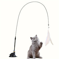 Cat Teaser Toy - Interactive Bell & Feather