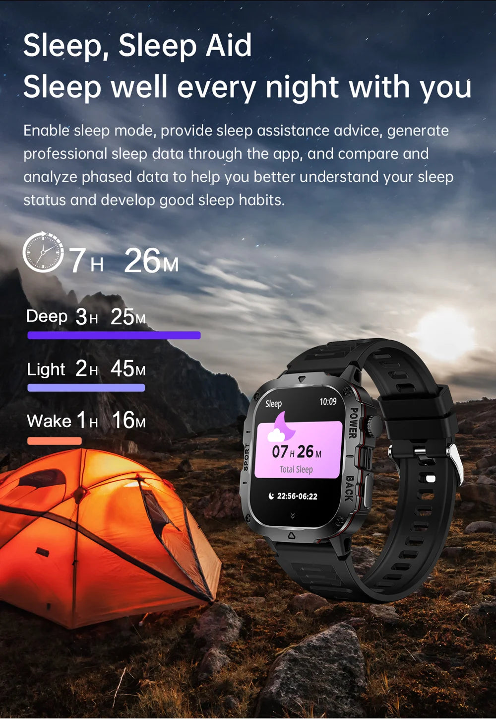 2024 New Outoor Military Smart Watch