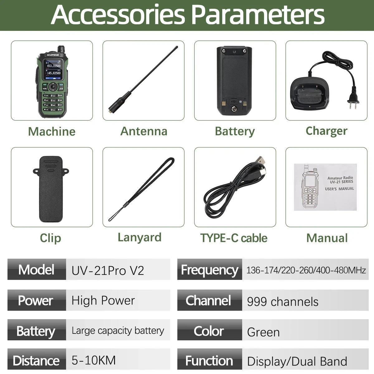 Baofeng UV-21 Pro V2 Wireless Copy Frequency