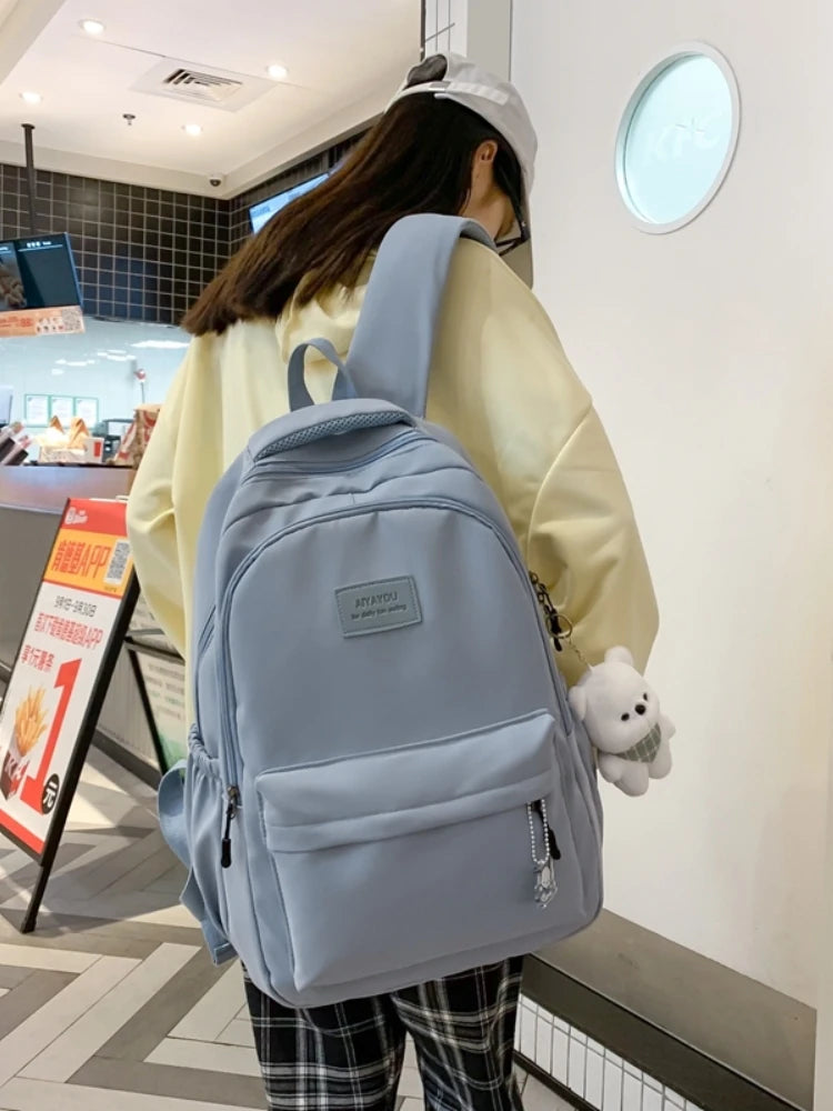 Cute Backpack with Plush Doll