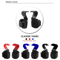 1PCS Weight Lifting Hook Grips With Wrist Wraps