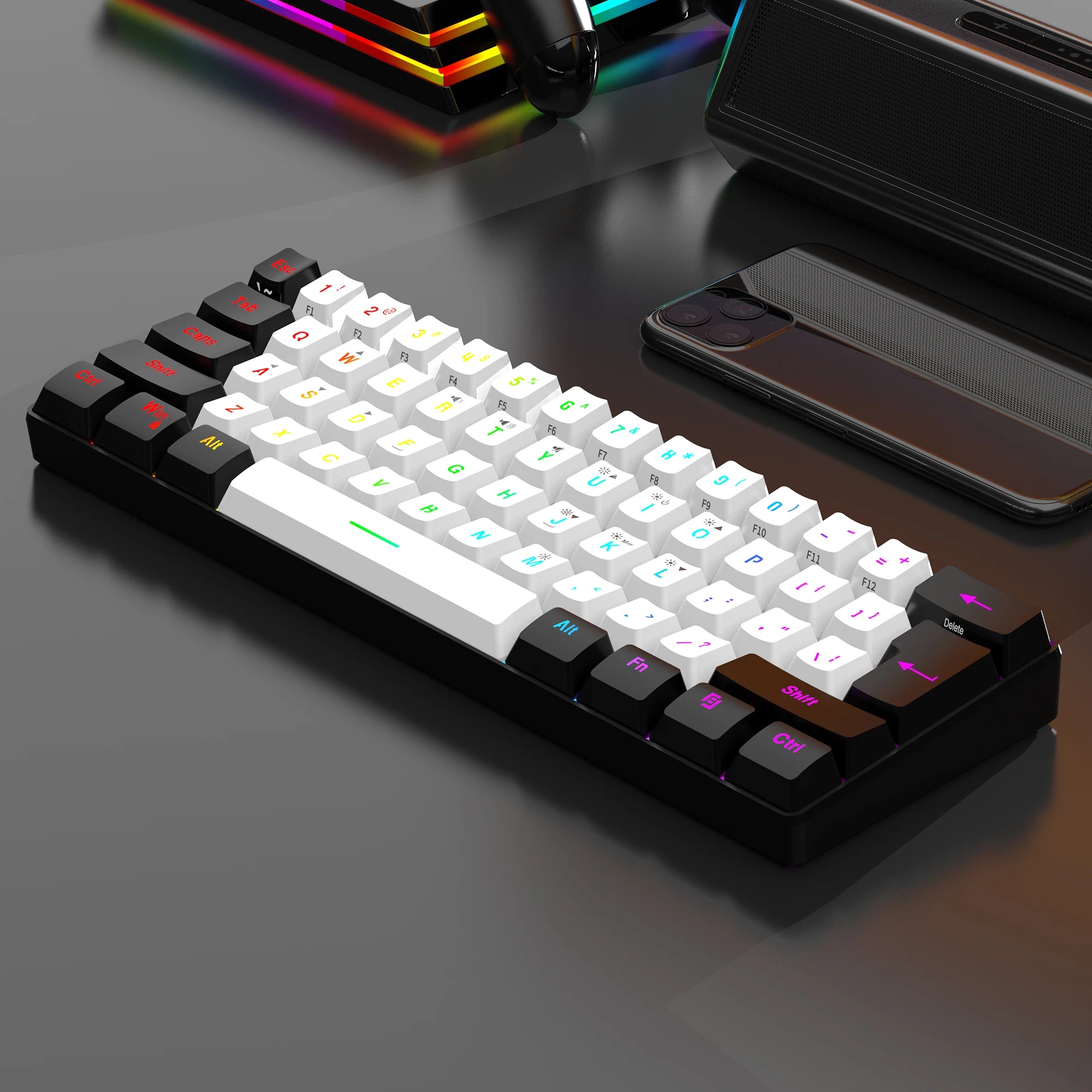 60% wired gaming keyboard - RGB backlight