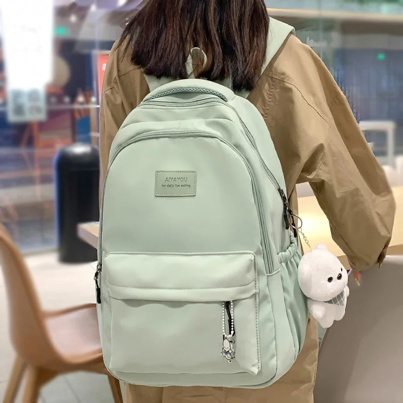 Cute Backpack with Plush Doll