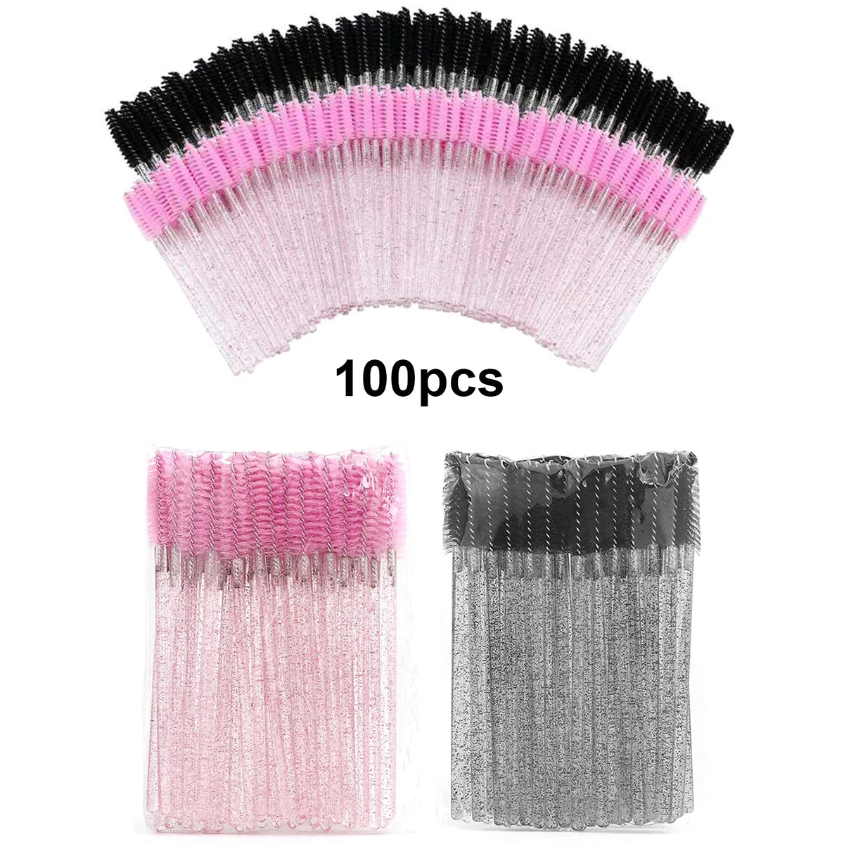 100pcs Disposable Eyelash Brushes