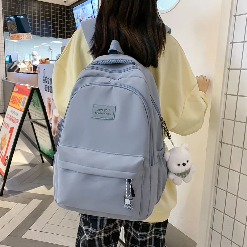 Cute Backpack with Plush Doll