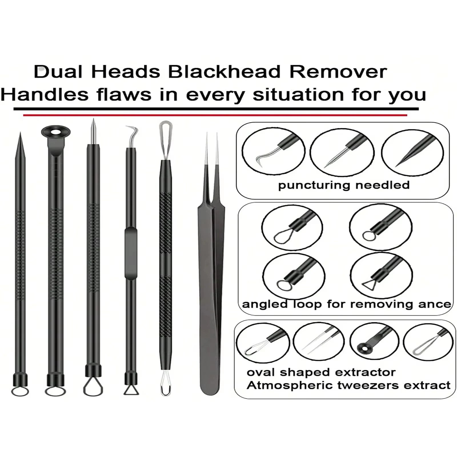 6pcs/set Acne Removal Set