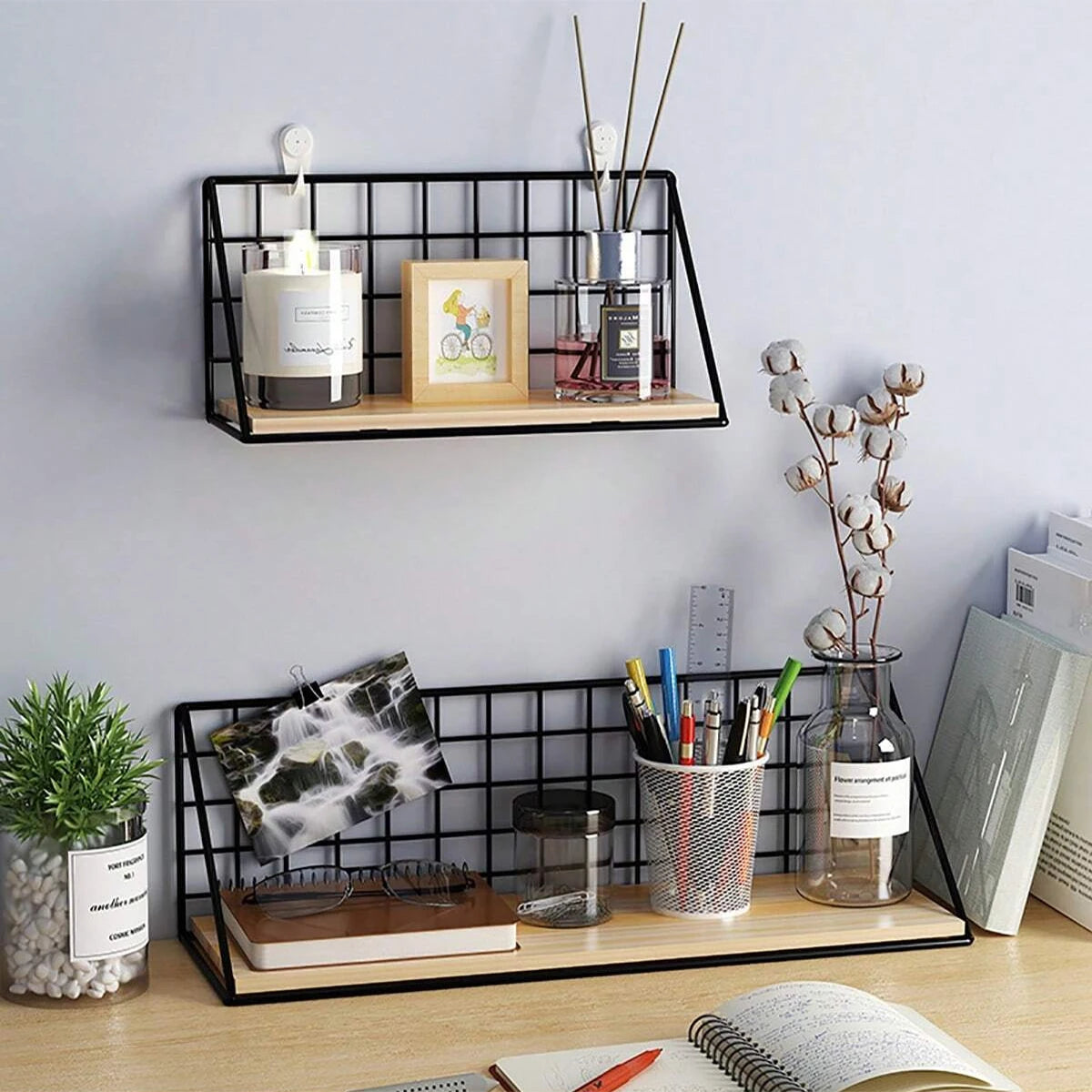 Creative wall mounted shelves