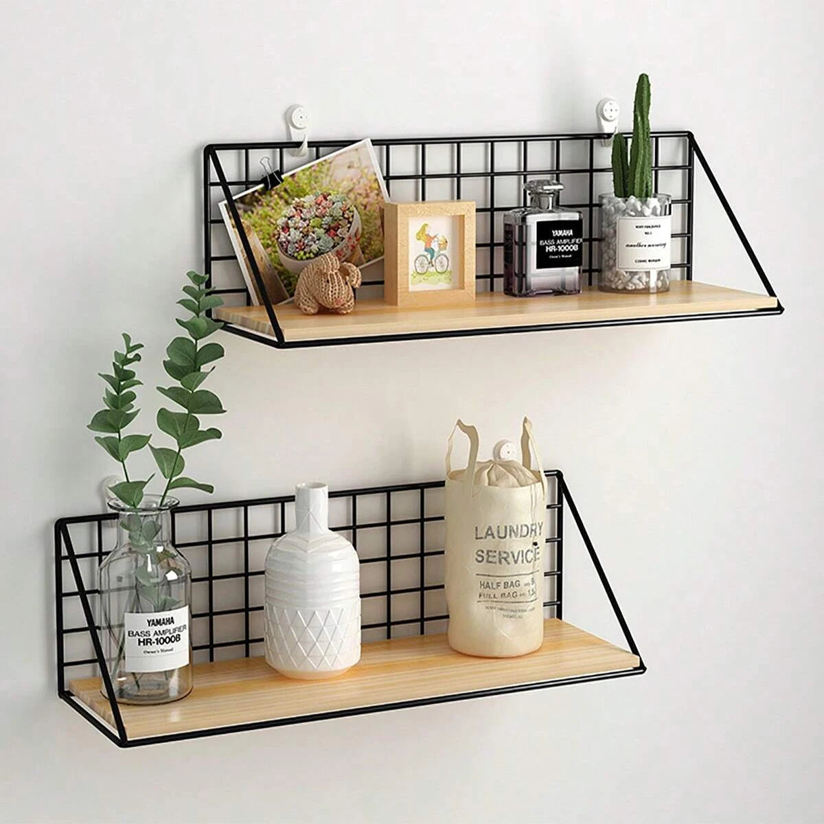 Creative wall mounted shelves