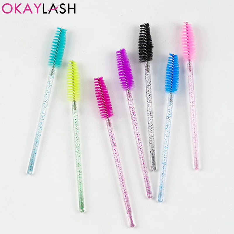 100pcs Disposable Eyelash Brushes