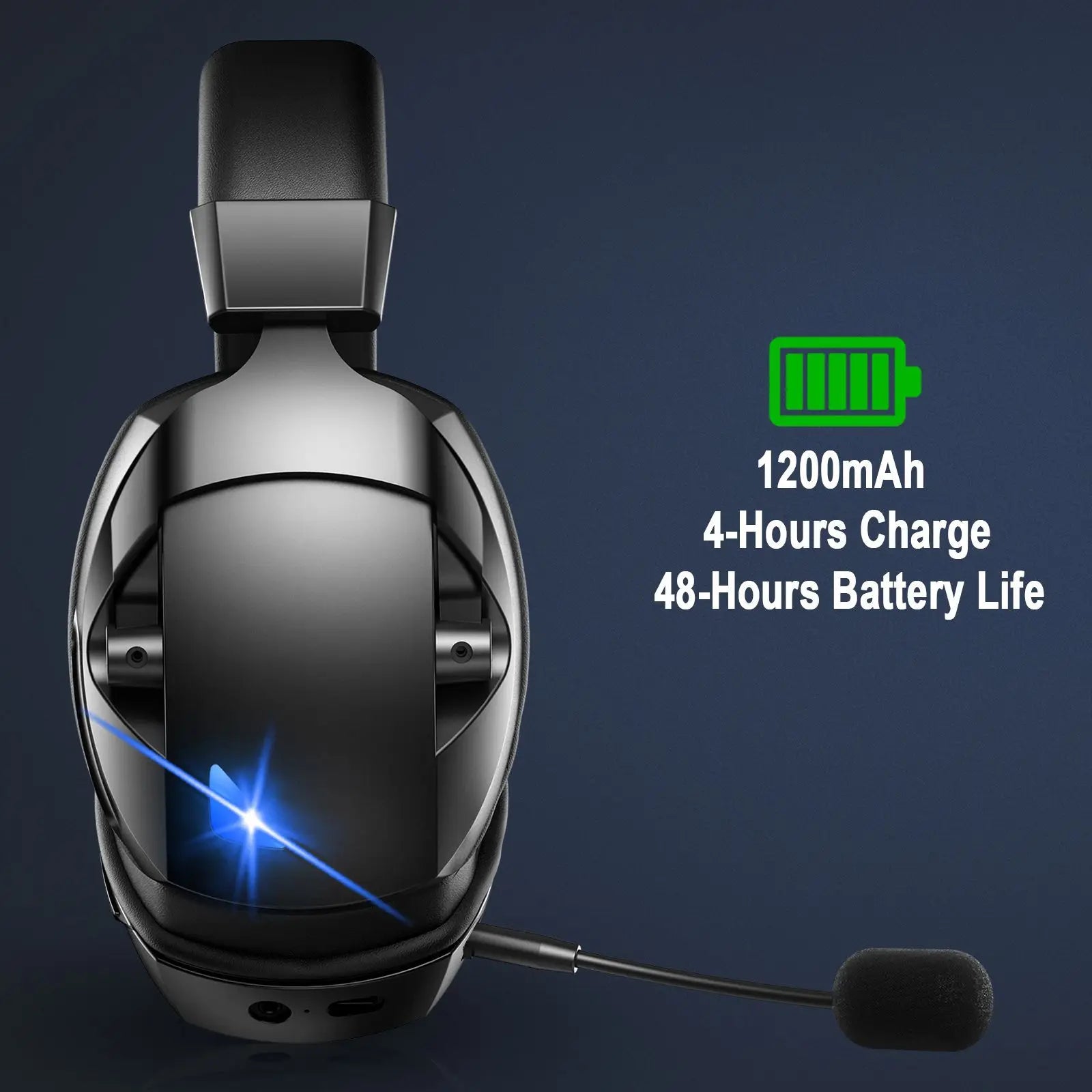 Acinaci Wireless Gaming Headset with Mic 2.4G