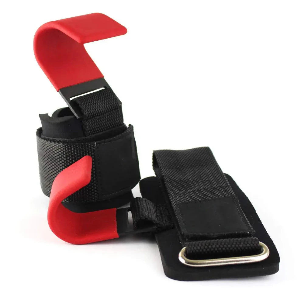 1PCS Weight Lifting Hook Grips With Wrist Wraps