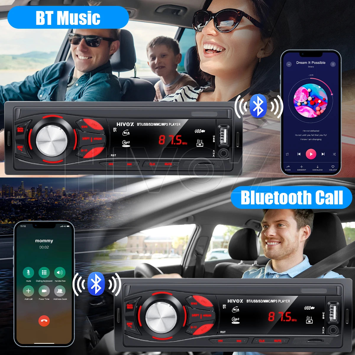 HIVOZ Bluetooth Car Stereo