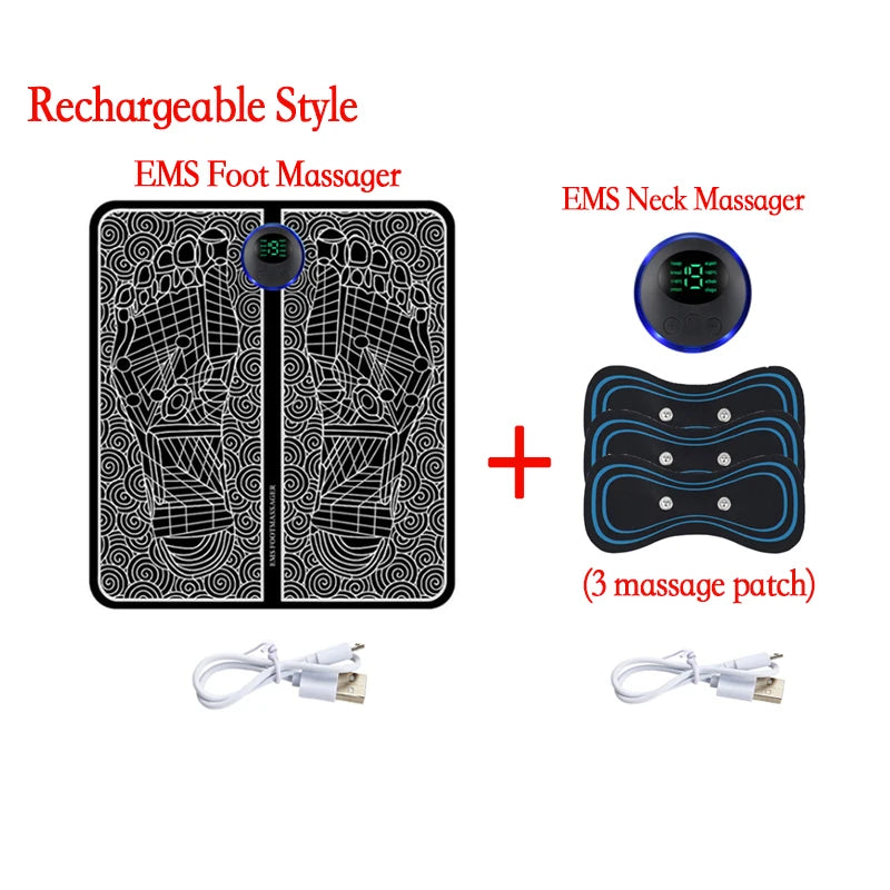 Remote EMS Foot Massager Pad