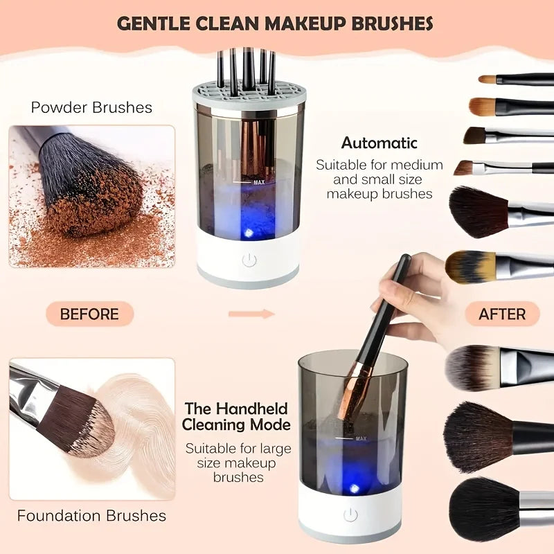 3 In 1 Electric Makeup Brush Cleaner