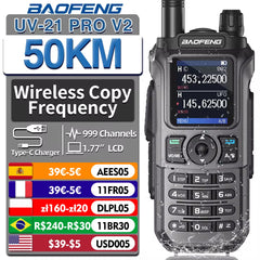 Baofeng UV-21 Pro V2 Wireless Copy Frequency