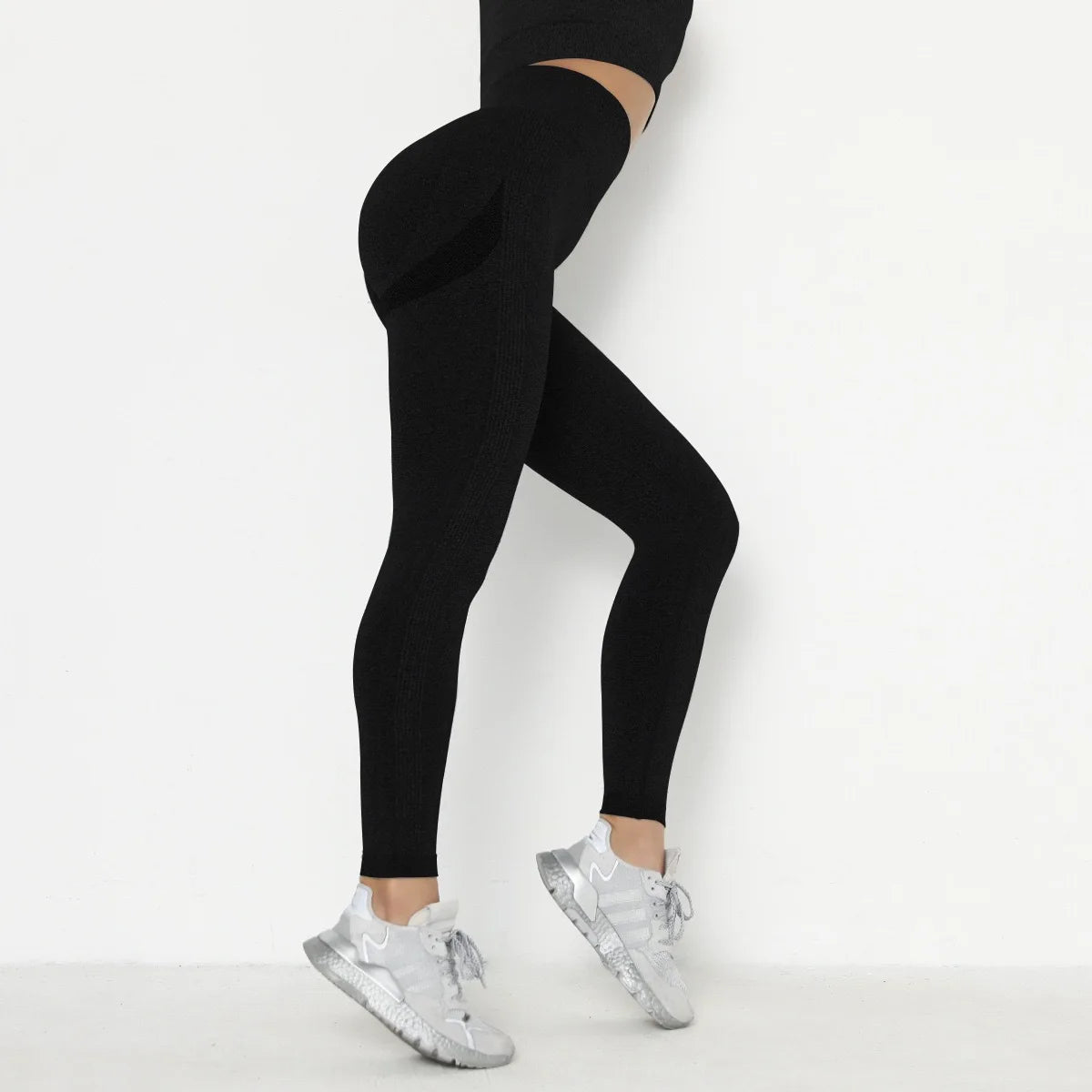 Seamless High Waist Elastic Fitness Leggings