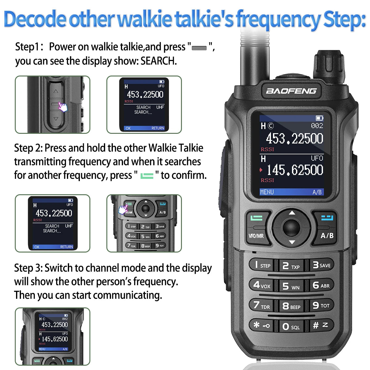 Baofeng UV-21 Pro V2 Wireless Copy Frequency