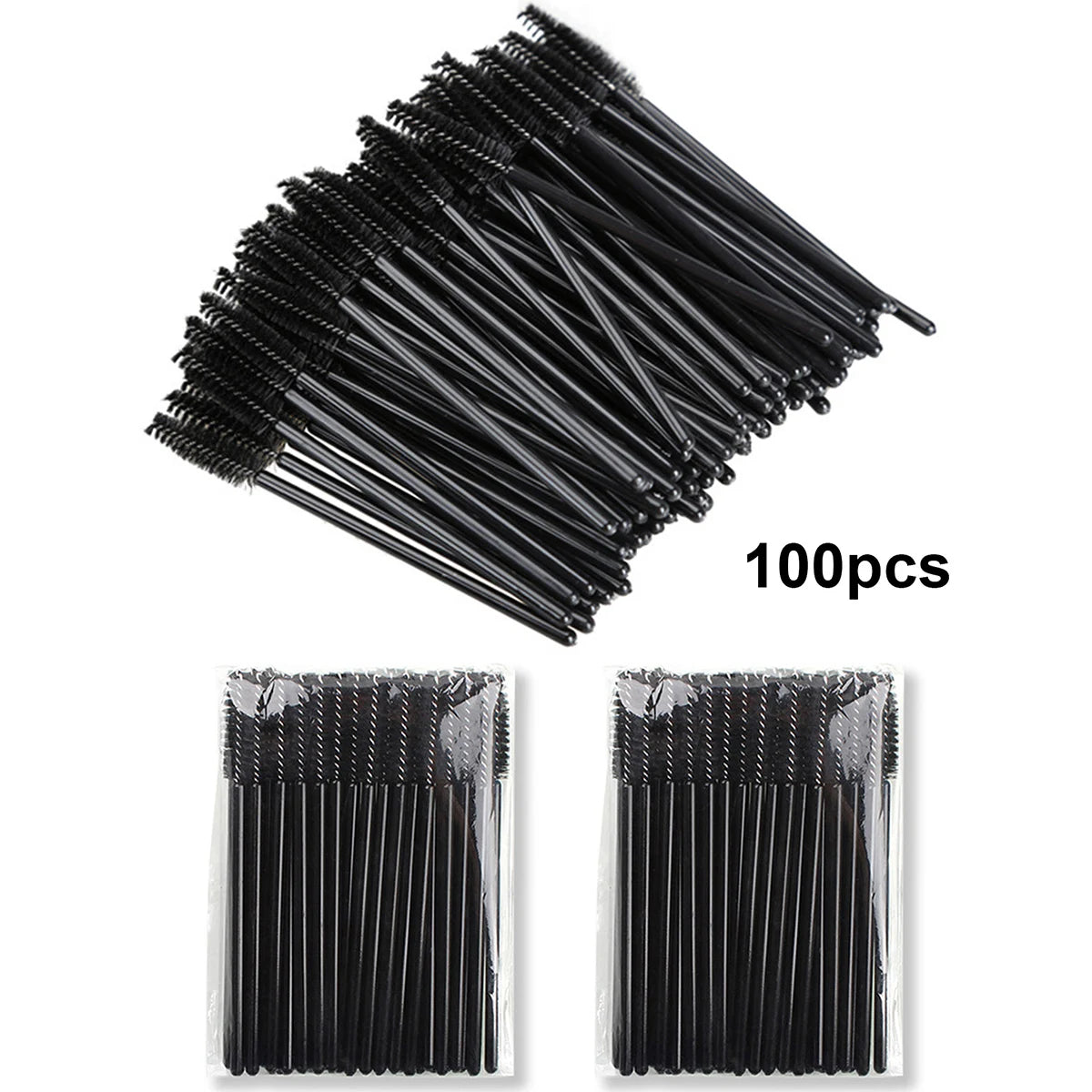 100pcs Disposable Eyelash Brushes