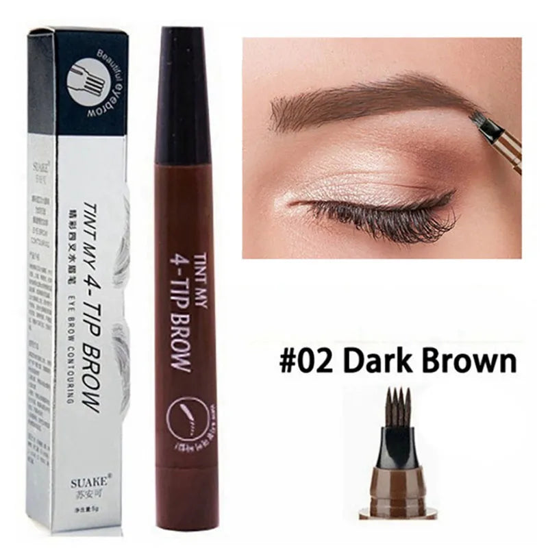 4 Splitted Head Eyebrow Pencil