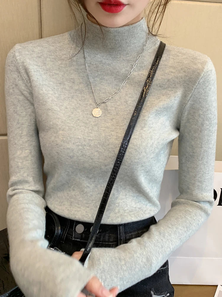 AOSSVIAO Turtleneck Sweater - Women's Fashion