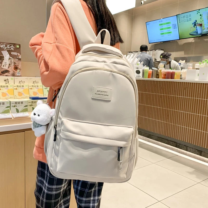 Cute Backpack with Plush Doll