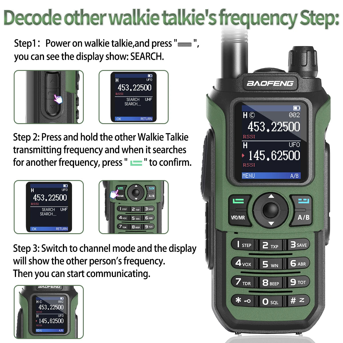 Baofeng UV-21 Pro V2 Wireless Copy Frequency