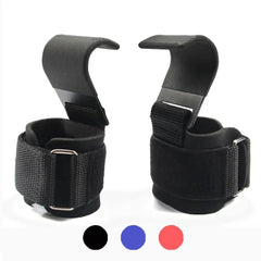 1PCS Weight Lifting Hook Grips With Wrist Wraps