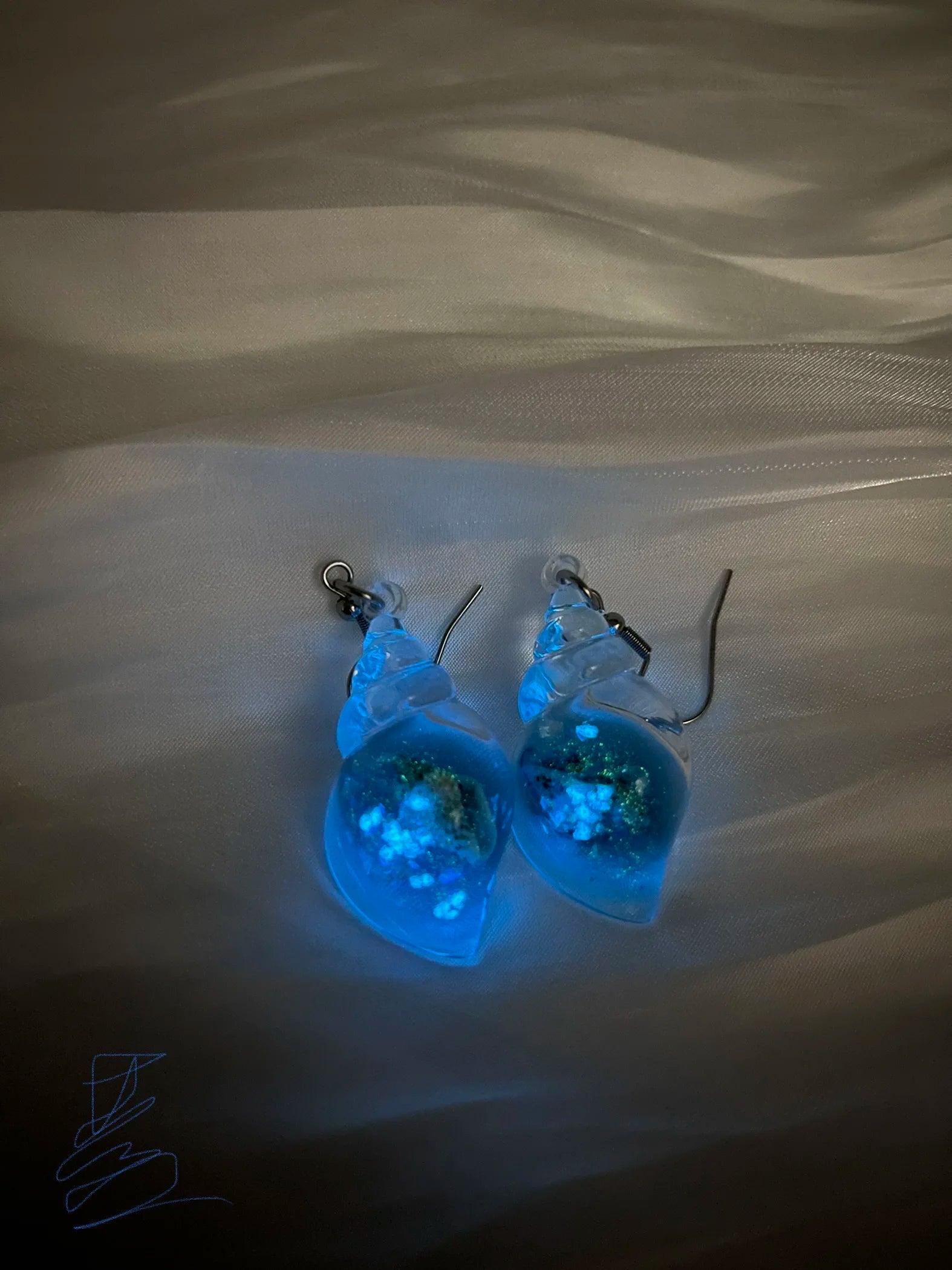 Ghost in Bottle Earrings